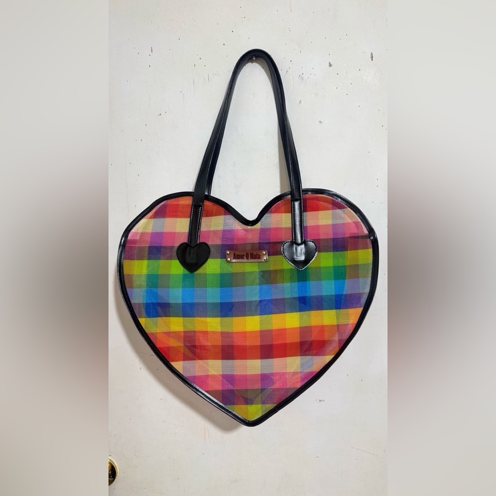 Heart shaped Mesh Bag